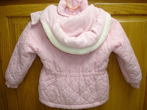 GIRL'S PROTECTION SYSTEM SEQUINED QUILTED JACKET PINK - Picture 2 of 8