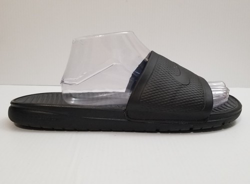 Nike Benassi Solarsoft Men's Size 10 Slides Sandals Black Dark Grey 431884-001 - Picture 2 of 13