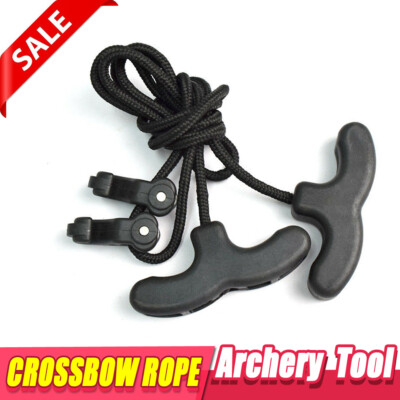 1XArchery Crossbow Cocking Rope Device Tool Cocker Double Handle String ...