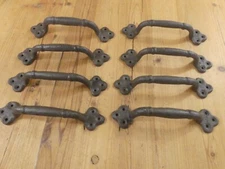 8 Rustic Cast Iron Barn Handles Antique Style Restore Gate Pull Door Handle LONG