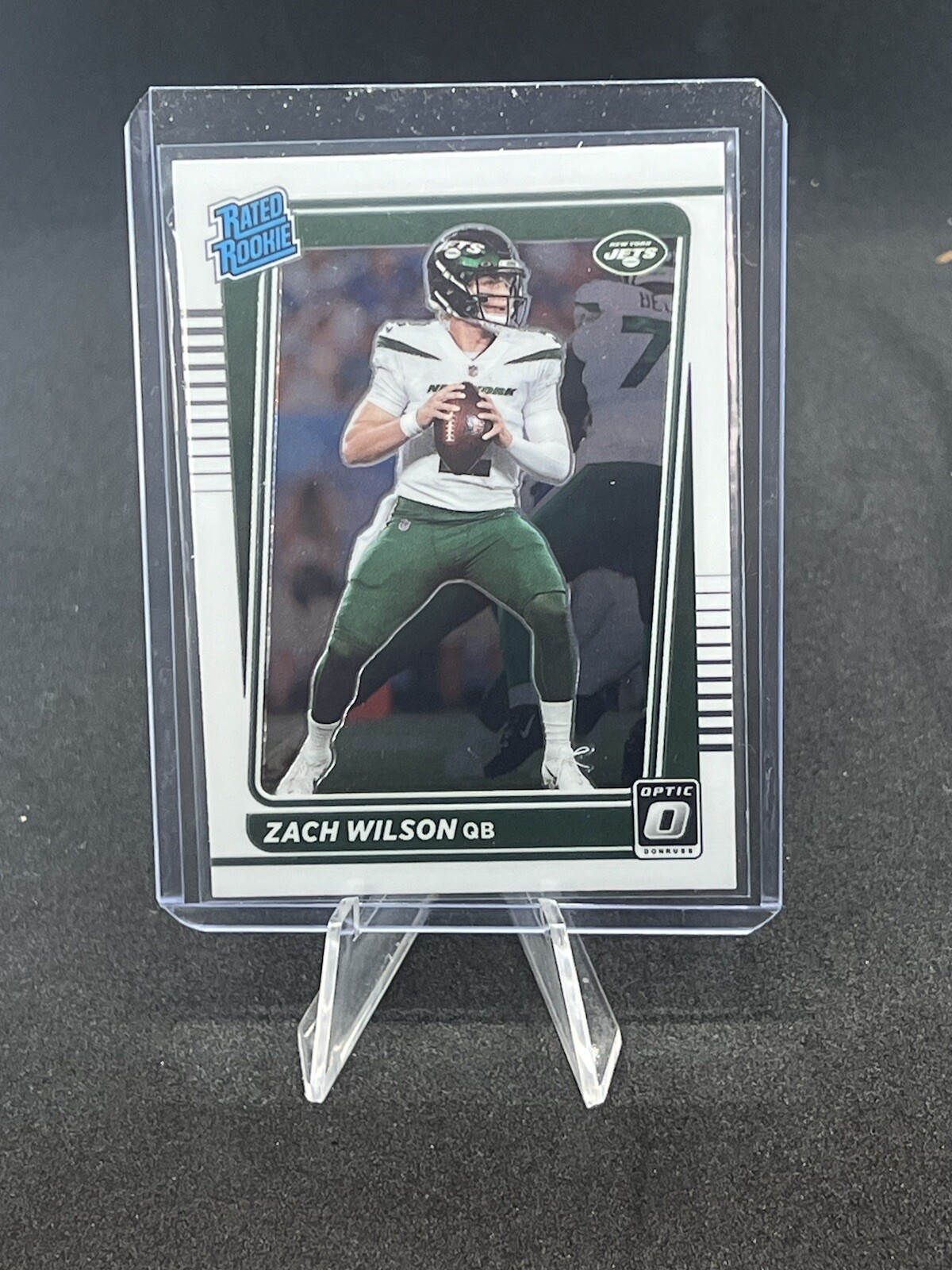 Zach Wilson 2021 Donruss Optic Silver Holo Rated Rookie Card #202 (RC) NY Jets