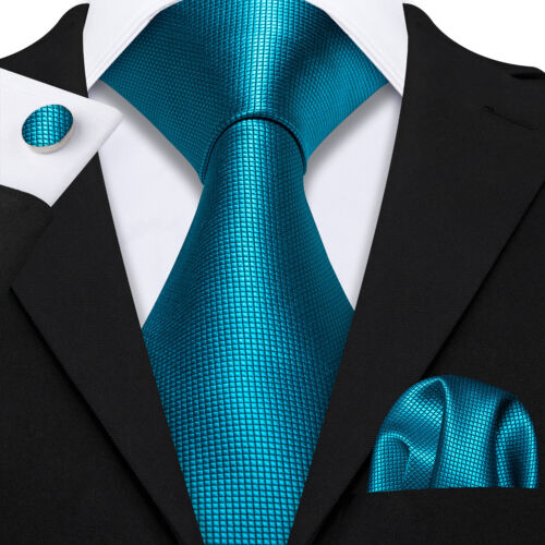 Reino Unido 100 % seda para hombre corbata de cachemira conjunto de corbatas azules a rayas florales negras corbatas de boda - Imagen 138 de 248
