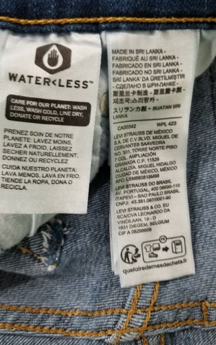 LEVIS 724 Jeans Womens 26 High Rise Straight Dark Wash Blue 5-Pocket - Picture 12 of 13