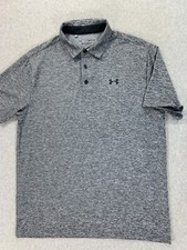 Under Armour Performance PLAYOFF Short Sleeve Polo Shirt Men's Large Gray