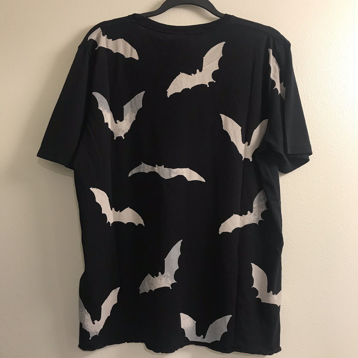 Saint Laurent T Shirt Faded Bat Print - Mens Size L Black | eBay