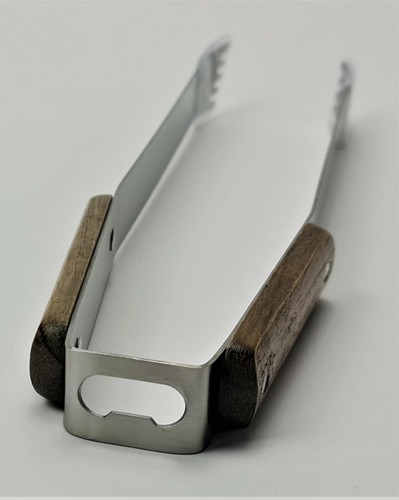 Malteserkreuz Aquavit Edelstahl Grillzange incl. Flaschenöffner Barbecue(7034-1) - Bild 3 von 3
