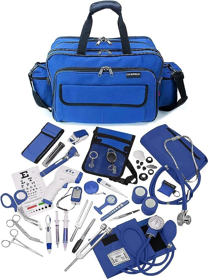 Bolsa de viaje duradera para enfermera ASA TECHMED con suministros de enfermería - 26 piezas Foto 2 de 4