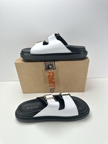 Alohas Buckle-Strap Sandals White/ Black Uk 6.5/Eu 40 - 第 4/8 張圖片