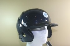 Casco Schutt Senior (7-7 1/2)Softball Batting High Gloss Navy NUOVO mai indossato X