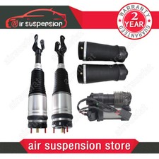 For Jeep Grand Cherokee 11-16 Front Air Suspension Shocks+ Pump&Rear Spring Bags