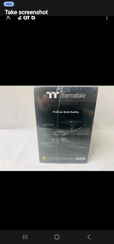 Thermaltake Toughpower GF1 850W Power Supply PS-TPD-0850FNFAGU-1- NEW/ SEALED - Image 2 of 4