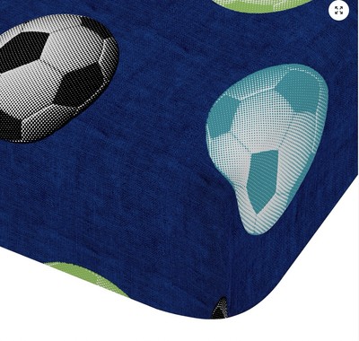 Catherine Lansfield FOOTBALL 90 x 200 cm Fitted Sheet Multi