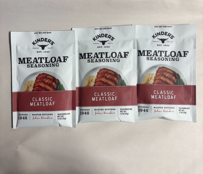 Kinder's Classic Meatloaf Seasoning Mix 1.1oz (3 Pack)