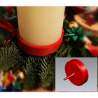 4 Pcs Christmas Candle Holders – Plastic Advent Wreath Table Holiday Decor