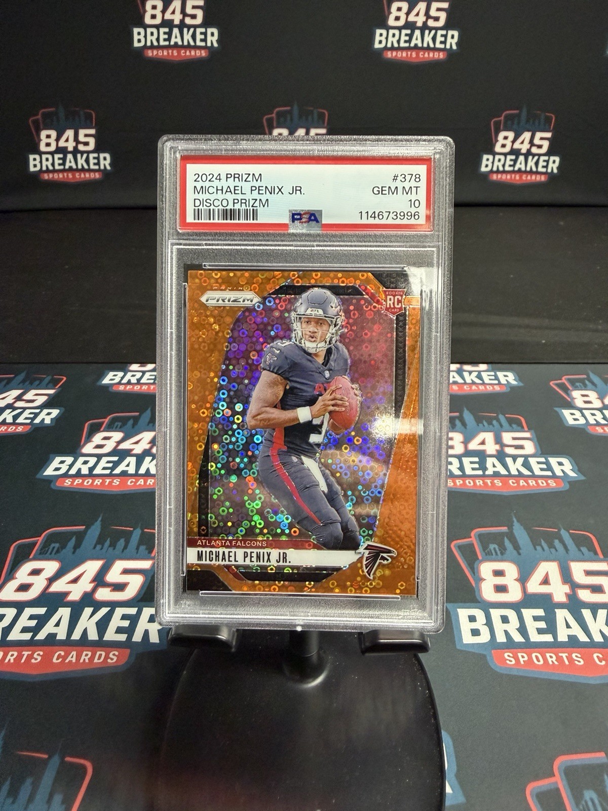 2024 Panini Prizm - Rookies Michael Penix Jr. #378 Disco Prizm (RC) Psa 10