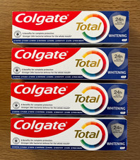 4 X 75ml Colgate Total 8 WHITENING Toothpaste 24H ACTIVE PROTECTION FREE POST UK 43.30 per litre