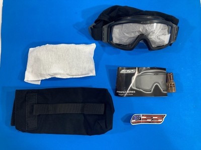 NEW ESS PROFILE NVG BLACK BALLISTIC GOGGLES KIT W/ ANTI FOG SOLUTION 740-0124