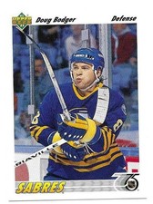 DOUG BODGER 1991-92 UPPER DECK CARD NEAR MINT CONDITION