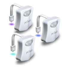 3 Pack Motion Activated Toilet Night Light, 16 Color LED  Smart Sensor Bowl