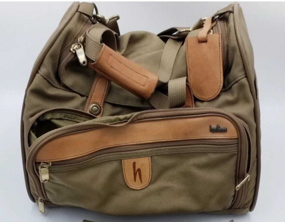 Bolso de viaje Hartmann de nailon con adornos de cuero - De colección Foto 4 de 4