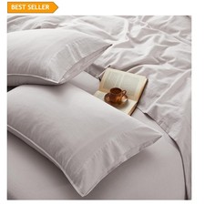 Ultimate Comfort 4Pc Queen Organic Linen Sheet Set - Ideal for Sensitive Skin