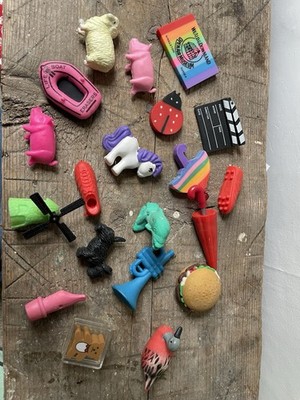 Tolles Konvolut 80 s/90 s Gummis/Radiergummis. My little Pony Adidas Stiefelschirm sehr guter Zustand