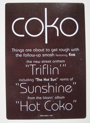 Coko, Triflin' / Sunshine (Hot Sun Remix), (12'', Promo), NM or M-, 3545126957