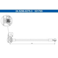 Ate 24.5296-0275.3 Bremsschlauch FüR Kia Hyundai I30 Ceed Gd Gde Jd