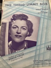 The Thing Unmy Bob Gracie Fields Sheet Music