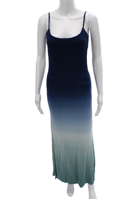 #ad Young Fabulous amp; Broke Women Maxi Slip Dress Dark Blue Sleeveless Size S $44.99