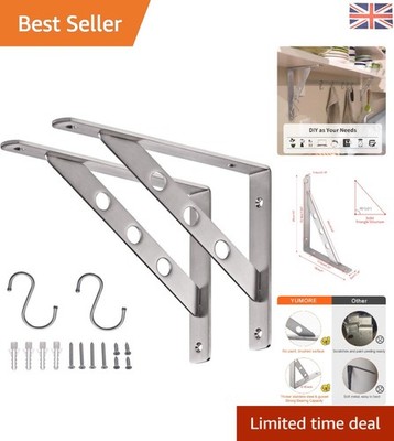 Dreieck Halterung Regalträger - 10x1,2 Zoll, ideal für Heim- und Büroprojekte