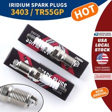 For NGK 3403/TR55GP 2X Iridium Spark Plugs For Cadillac Avalanche Silverado 3500