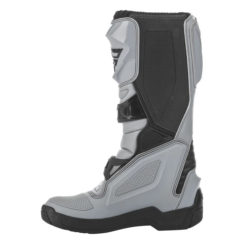 Fly Racing Gray and Black Maverik MX Off Road Boots Men's Sizes 7, 8 & 14 - Image 3 of 4