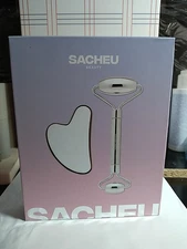 SACHEU The Ultimate Stainless Steel Facial Tool Set Face Gua Sha/Beauty Roller