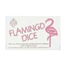 Koplow Animal Dice d6 16mm Flamingo Dice - Aqua w/Pink (5) NM