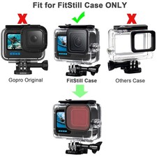 Dive Filter Set for Go Pro Hero 9/10/11/12/13 Black