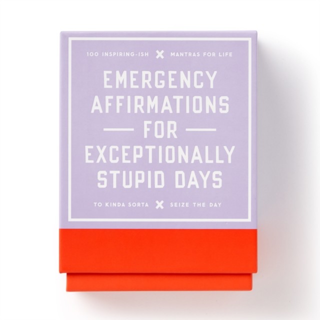 Emergency Affirmations for Exceptionally Stupid Days Card Deck by Galison and... - Image 3