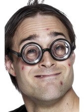 Geek Nerd Glasses School Boy Girl Fancy Dress Nerd Specs Magnifying Glasses
