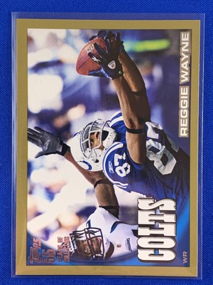 2010 Topps Reggie Wayne #180 Colts Gold Parallel #406/2010