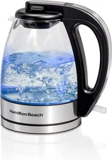 	Hamilton Beach Glass Electric Tea Kettle Water Boiler 1 Liter 1500 Watts 40930	