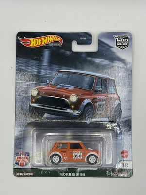 #ad Hot Wheels Car Culture British Horse Power Morris Mini Orange $10.95