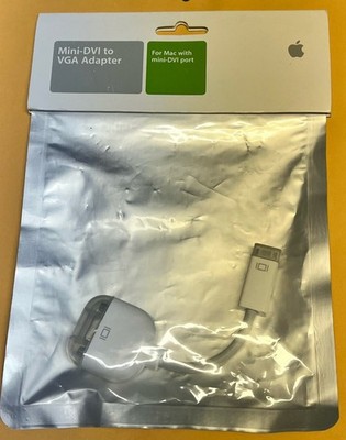 Display Adapter Connector Cable Apple Mini DVI to VGA  for Macbook M9320G/A OEM