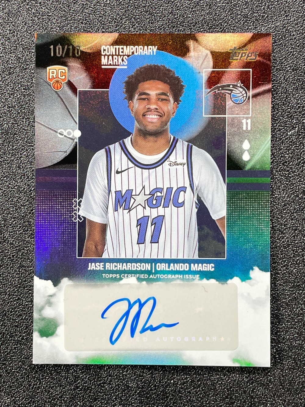 2025-26 Topps Jase Richardson Contemporary Marks RC Auto Black Rainbow 10/10≈1/1