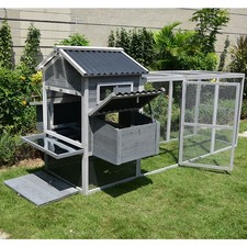 PawHub Extra Large 2.7 Meters Wooden Chicken Coop with run Rabbit Hutch Guinea P
