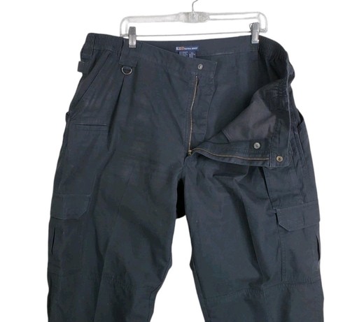 5.11 Tactical Taclite Pro Cargo Pants Mens 42x34 Black Utility Workwear 74273 - Picture 4 of 15