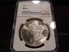 1881-S MS65 Morgan Silver Dollar NGC Certified Gem - Bright White
