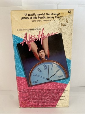 After Hours VHS 1985 Martin Scorsese Cheech & Chong Catherine O'Hara No Barcode