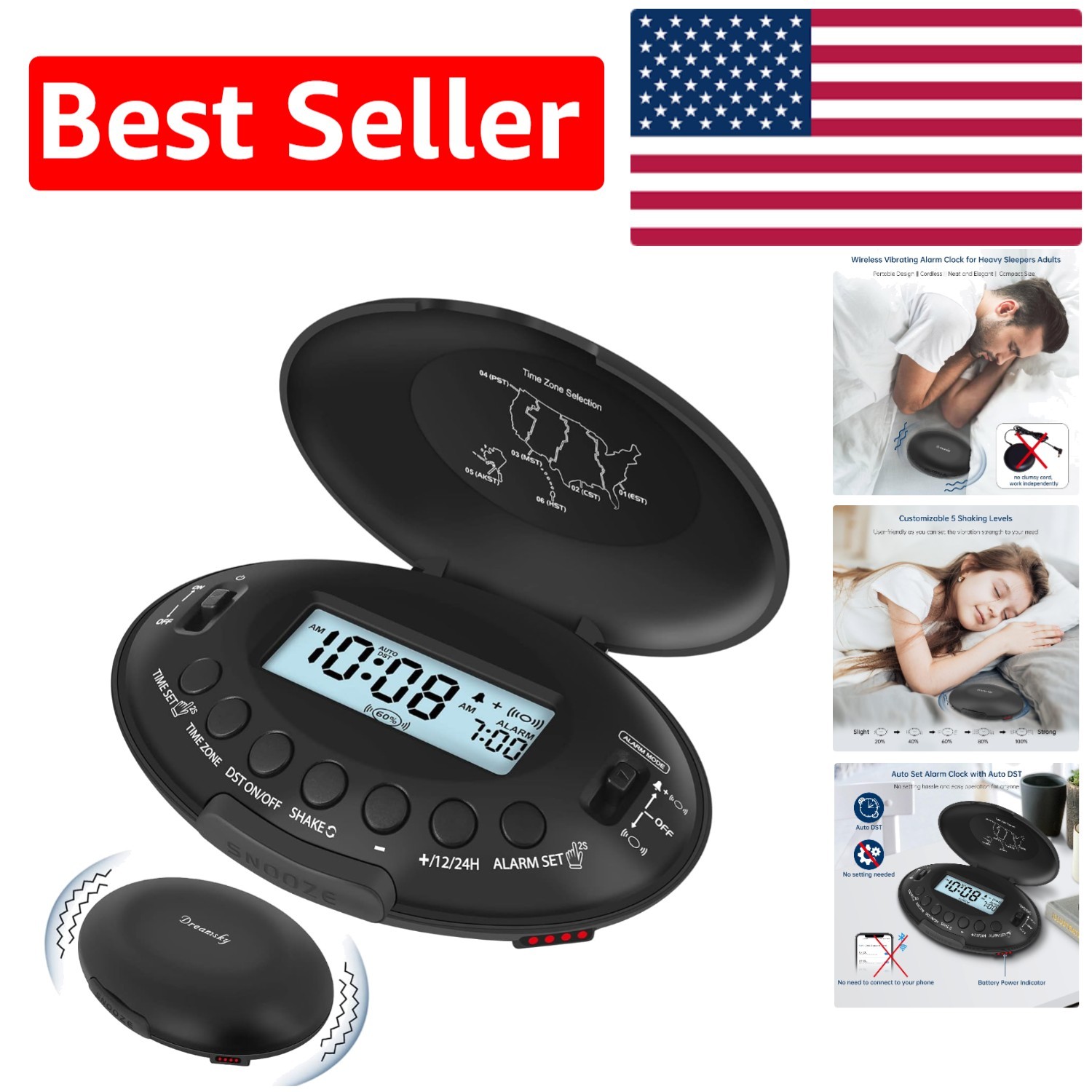 For Hearing Impaired Adults - Auto Set & Silent