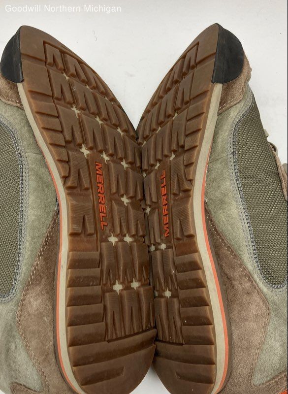 Merrell Brown/Olive/Gray Solid Low Top Athletic S… - image 6