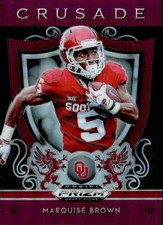 2019 Panini Prizm Draft Picks Crusade Prizms Purple #2 Marquise Brown Card